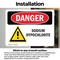 Signmission Sodium Hypochlorite Danger Sign, Vinyl Decal, 10in W x 7in L, 2PK OS-2PACK-DS-D-710-L-1577 - alternate 4